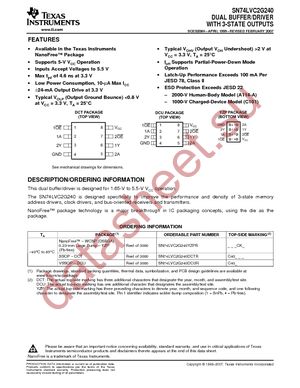 SN74LVC2G240DCTR datasheet  